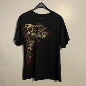 y2k Skulls Graphic Tee TAGGED L